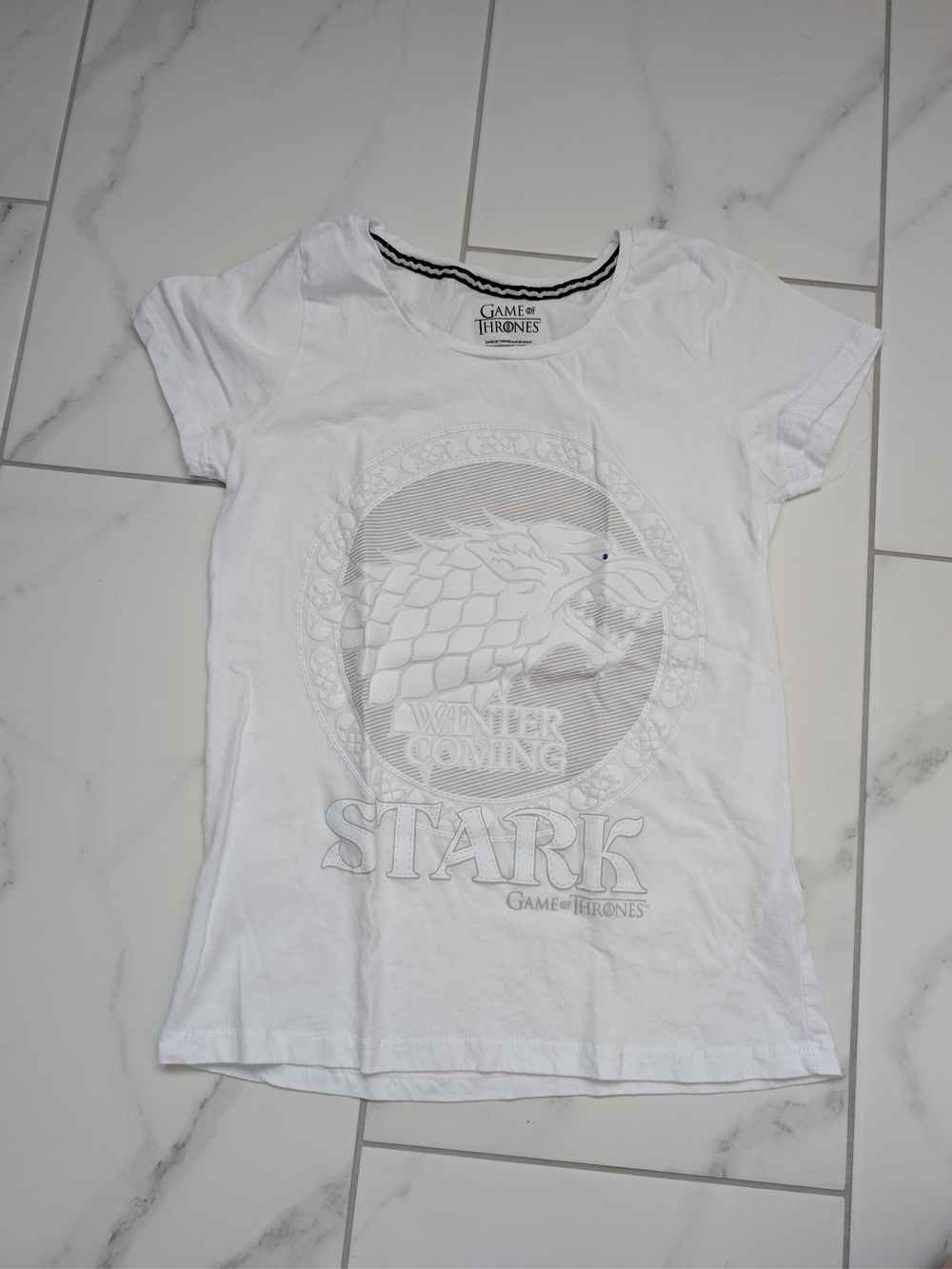 Game of Thrones Graphic Tee White Size Medium
